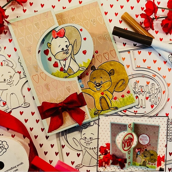 Oval Flip It Card Base 13pc Amazing NAME BRAND Die Cuts - Picture 6 of 14